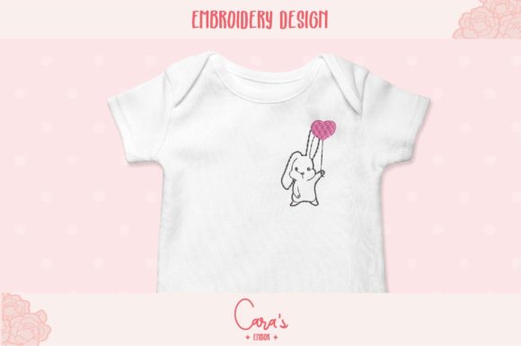 Bunny with Balloon: A Sweet Embroidery Review
