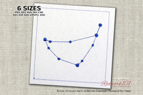 Capricorn Zodic Sign Redwork Review