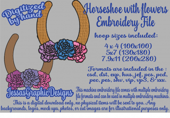 Horseshoe with Flowers: A Charming Embroidery Review