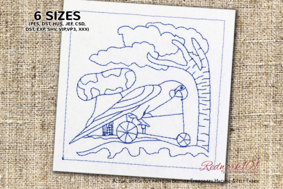 Parrot on Bicycle: A Festive Holiday Embroidery Review