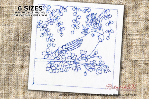 Review: Parrot Sitting on a Floral Branch Design