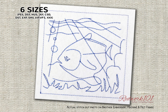 Review: Underwater Landscape with Fish Redwork for Boutiques