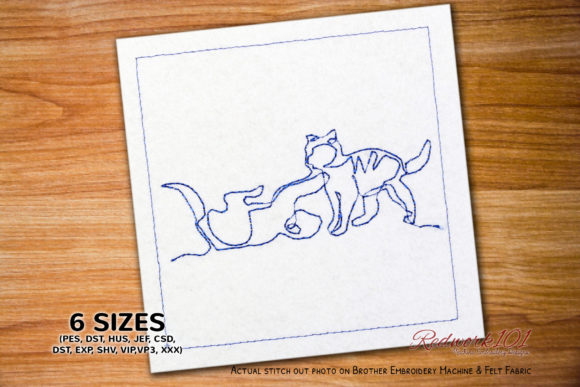 Reviewing Funniest Cat Fight Redwork for Apparel