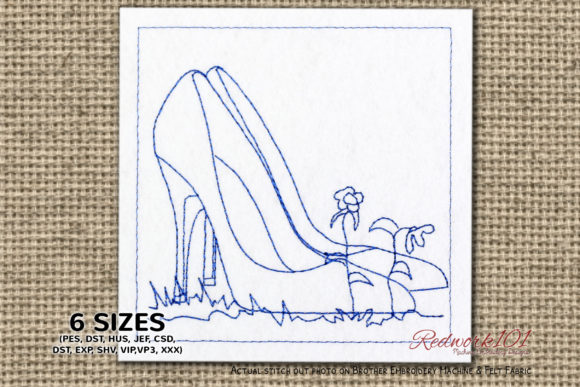 Reviewing High Heeled Shoe Bluework for Brand Merch