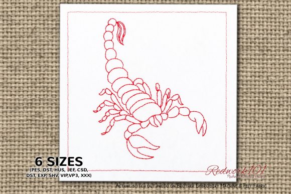 Scorpio Symbol Redwork: A Pro Review for Branded Merch